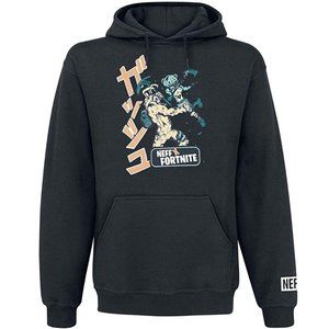 Neff x Fortnite Mens Manga Battle Black Hoodie